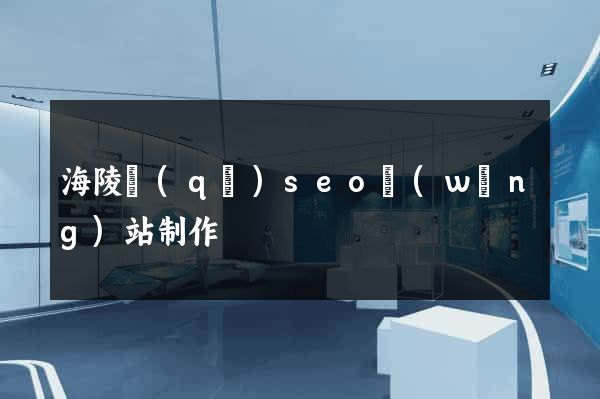 海陵區(qū)seo網(wǎng)站制作