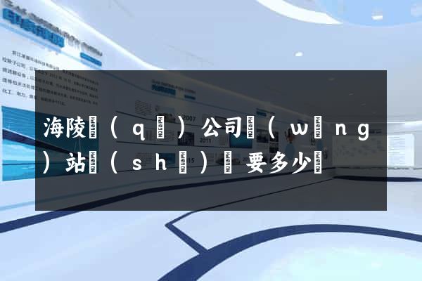 海陵區(qū)公司網(wǎng)站設(shè)計要多少錢
