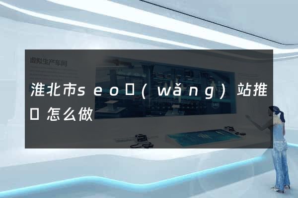 淮北市seo網(wǎng)站推廣怎么做