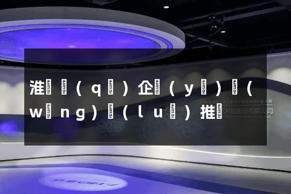 淮陰區(qū)企業(yè)網(wǎng)絡(luò)推廣