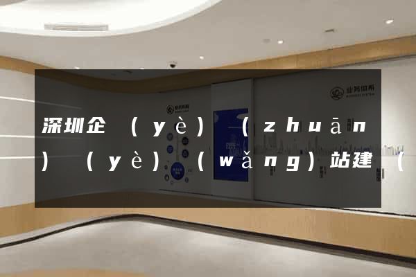 深圳企業(yè)專(zhuān)業(yè)網(wǎng)站建設(shè)公司