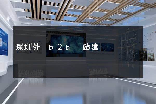 深圳外貿b2b網站建設