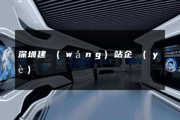 深圳建網(wǎng)站企業(yè)