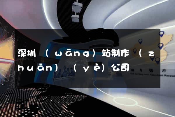 深圳網(wǎng)站制作專(zhuān)業(yè)公司