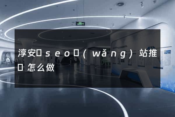淳安縣seo網(wǎng)站推廣怎么做