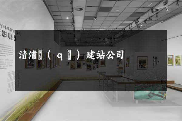 清浦區(qū)建站公司