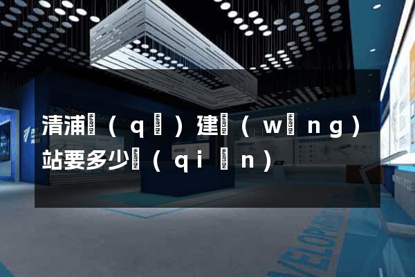 清浦區(qū)建網(wǎng)站要多少錢(qián)