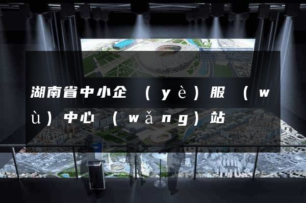 湖南省中小企業(yè)服務(wù)中心網(wǎng)站
