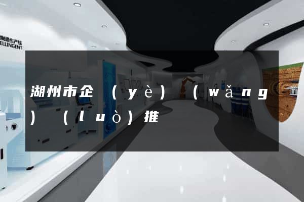 湖州市企業(yè)網(wǎng)絡(luò)推廣