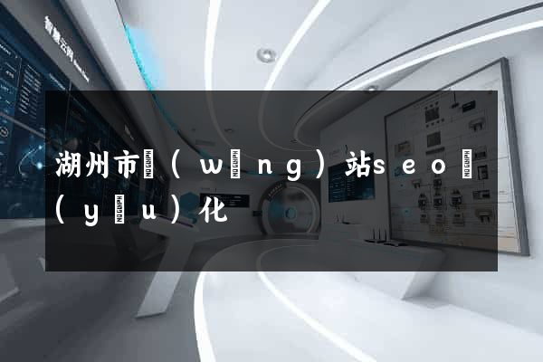 湖州市網(wǎng)站seo優(yōu)化