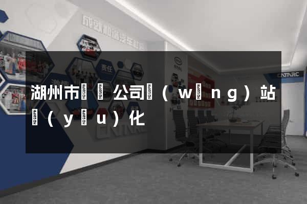 湖州市設計公司網(wǎng)站優(yōu)化