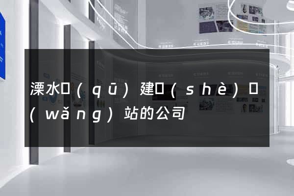 溧水區(qū)建設(shè)網(wǎng)站的公司