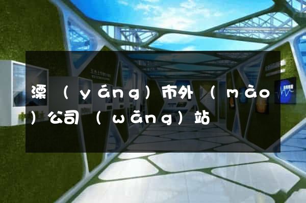 溧陽(yáng)市外貿(mào)公司網(wǎng)站