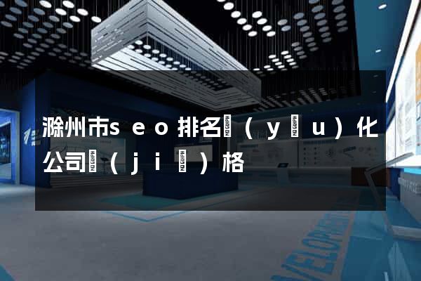 滁州市seo排名優(yōu)化公司價(jià)格