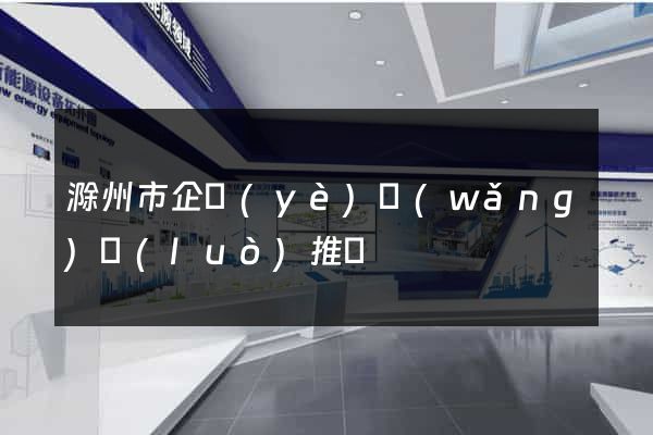 滁州市企業(yè)網(wǎng)絡(luò)推廣