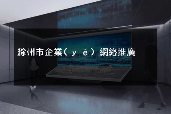 滁州市企業(yè)網絡推廣