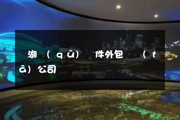 濱湖區(qū)軟件外包開發(fā)公司