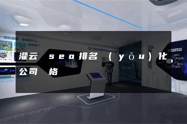 灌云縣seo排名優(yōu)化公司價格