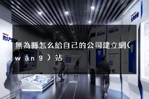 無為縣怎么給自己的公司建立網(wǎng)站