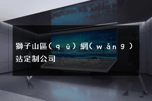 獅子山區(qū)網(wǎng)站定制公司
