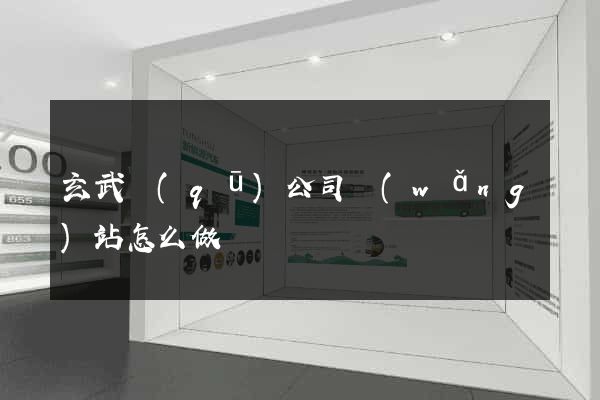 玄武區(qū)公司網(wǎng)站怎么做