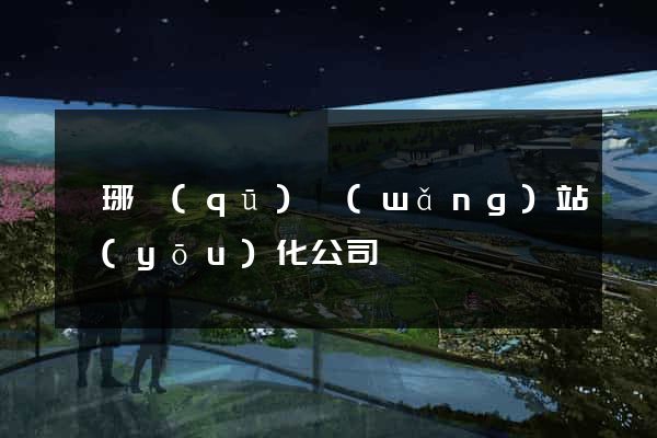 瑯琊區(qū)網(wǎng)站優(yōu)化公司