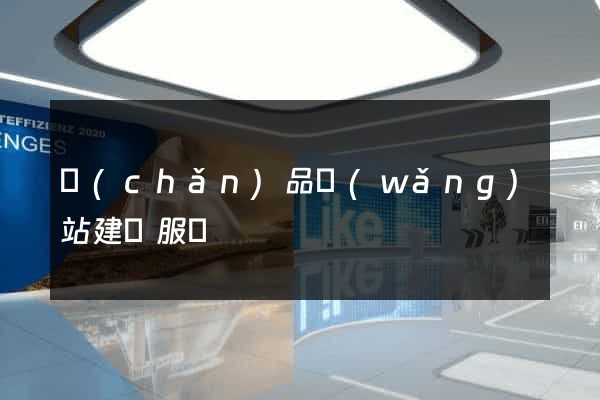 產(chǎn)品網(wǎng)站建設服務