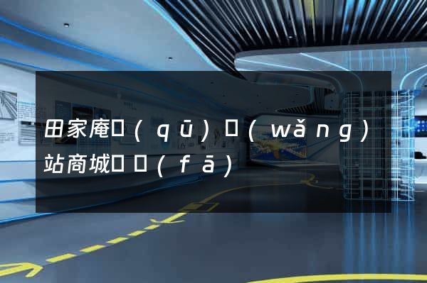 田家庵區(qū)網(wǎng)站商城開發(fā)