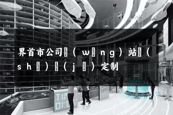 界首市公司網(wǎng)站設(shè)計(jì)定制