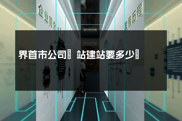 界首市公司網站建站要多少錢