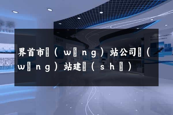 界首市網(wǎng)站公司網(wǎng)站建設(shè)