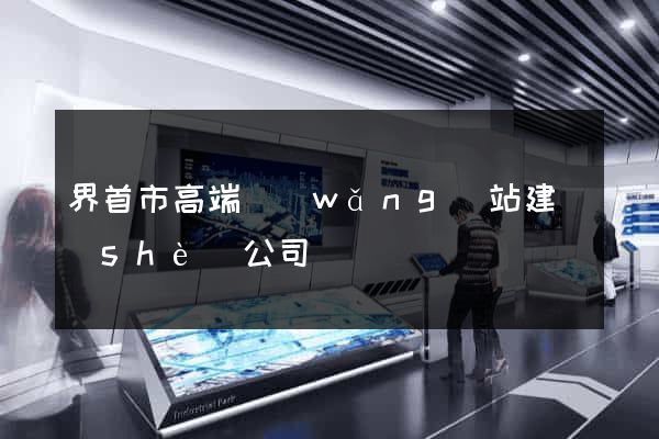界首市高端網(wǎng)站建設(shè)公司
