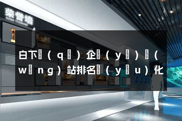 白下區(qū)企業(yè)網(wǎng)站排名優(yōu)化
