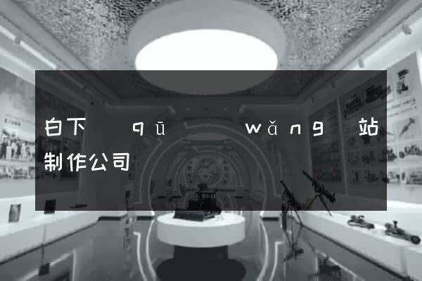 白下區(qū)網(wǎng)站制作公司