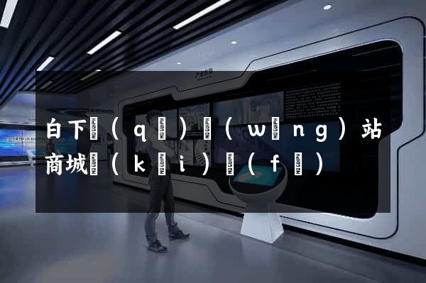 白下區(qū)網(wǎng)站商城開(kāi)發(fā)