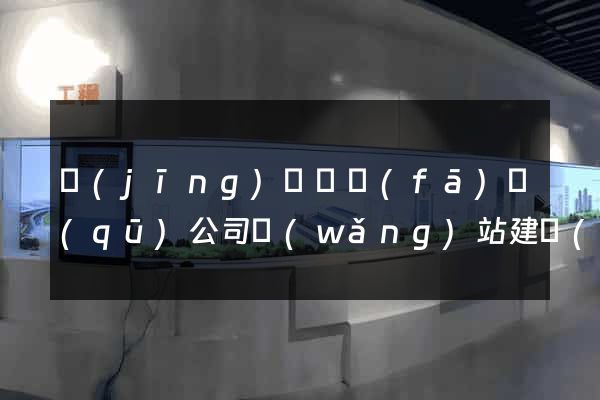 經(jīng)濟開發(fā)區(qū)公司網(wǎng)站建設(shè)開發(fā)