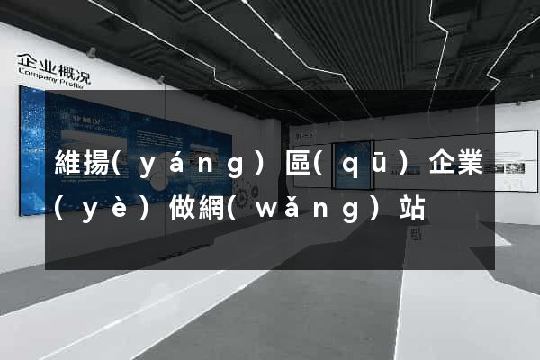 維揚(yáng)區(qū)企業(yè)做網(wǎng)站