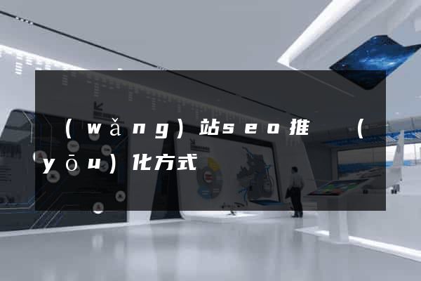 網(wǎng)站seo推廣優(yōu)化方式