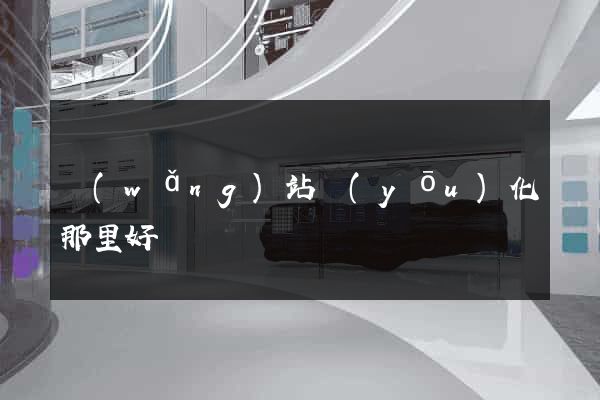 網(wǎng)站優(yōu)化那里好
