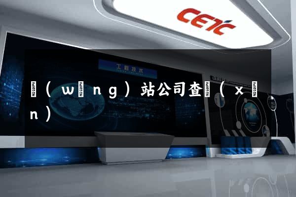 網(wǎng)站公司查詢(xún)