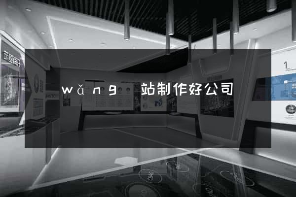 網(wǎng)站制作好公司
