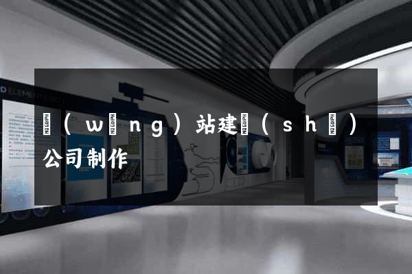 網(wǎng)站建設(shè)公司制作