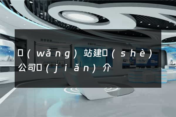 網(wǎng)站建設(shè)公司簡(jiǎn)介