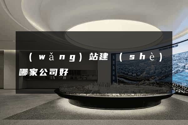 網(wǎng)站建設(shè)哪家公司好