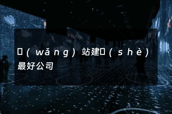網(wǎng)站建設(shè)最好公司
