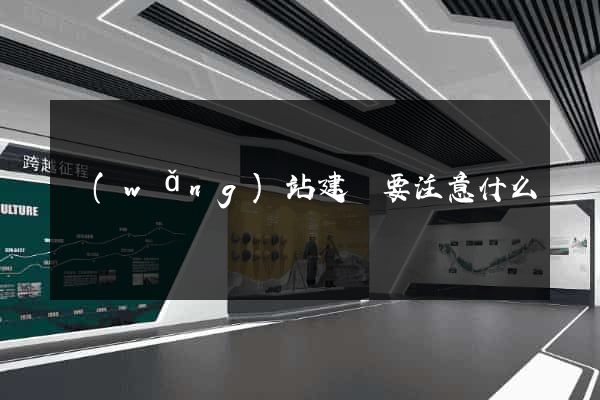 網(wǎng)站建設要注意什么