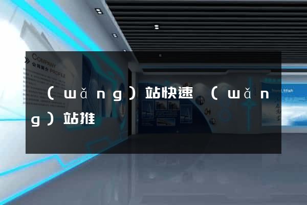 網(wǎng)站快速網(wǎng)站推廣