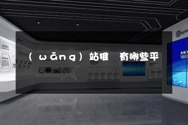 網(wǎng)站推廣有哪些平臺