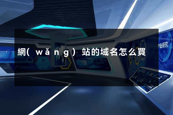 網(wǎng)站的域名怎么買