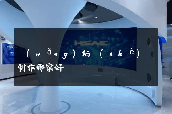 網(wǎng)站設(shè)計制作哪家好